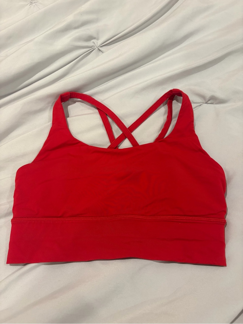 lululemon athletica Red Strappy Cross-Back Sports Bra